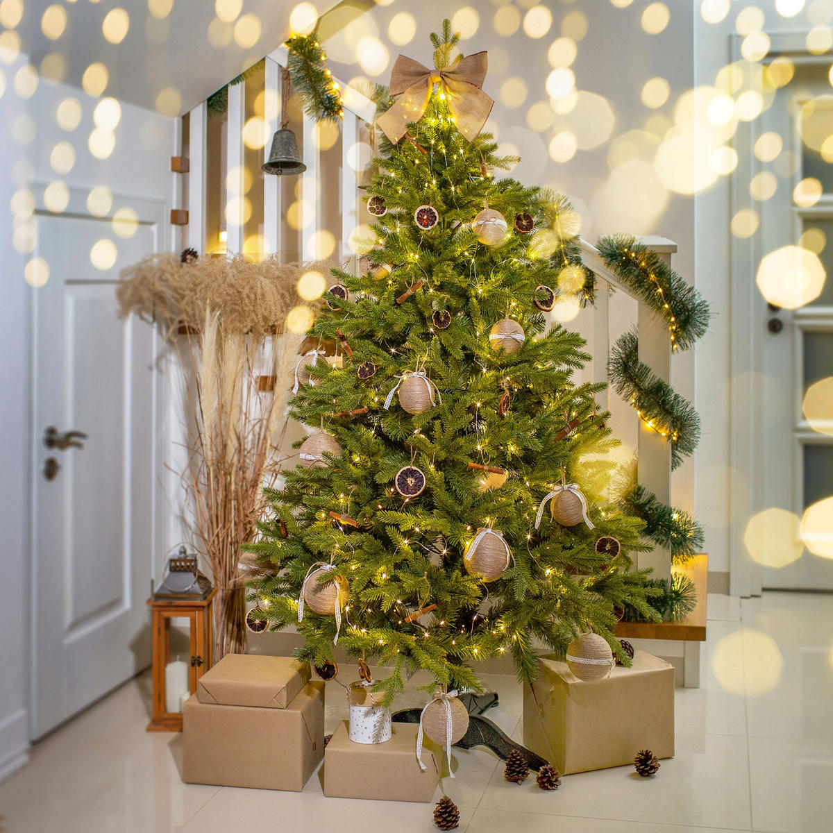 KADAX Künstlicher Weihnachtsbaum 220 cm Fichte Pe Premium Dense - Grün, Kunststoff (220cm) - KADAX