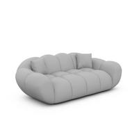 2-SITZER-SOFA Liva Hellgrau Kunstleder - Hellgrau, Kunststoff (200/70/93cm) - VAROYAL