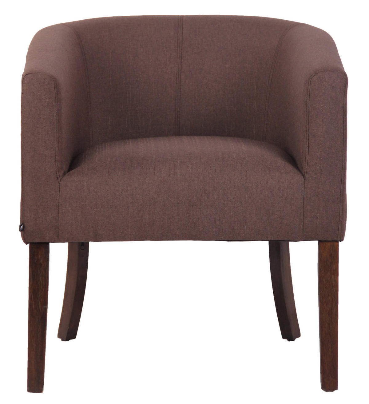 SESSEL Stoff braun - Braun, Holz/Textil (66/73/70cm) - CLP