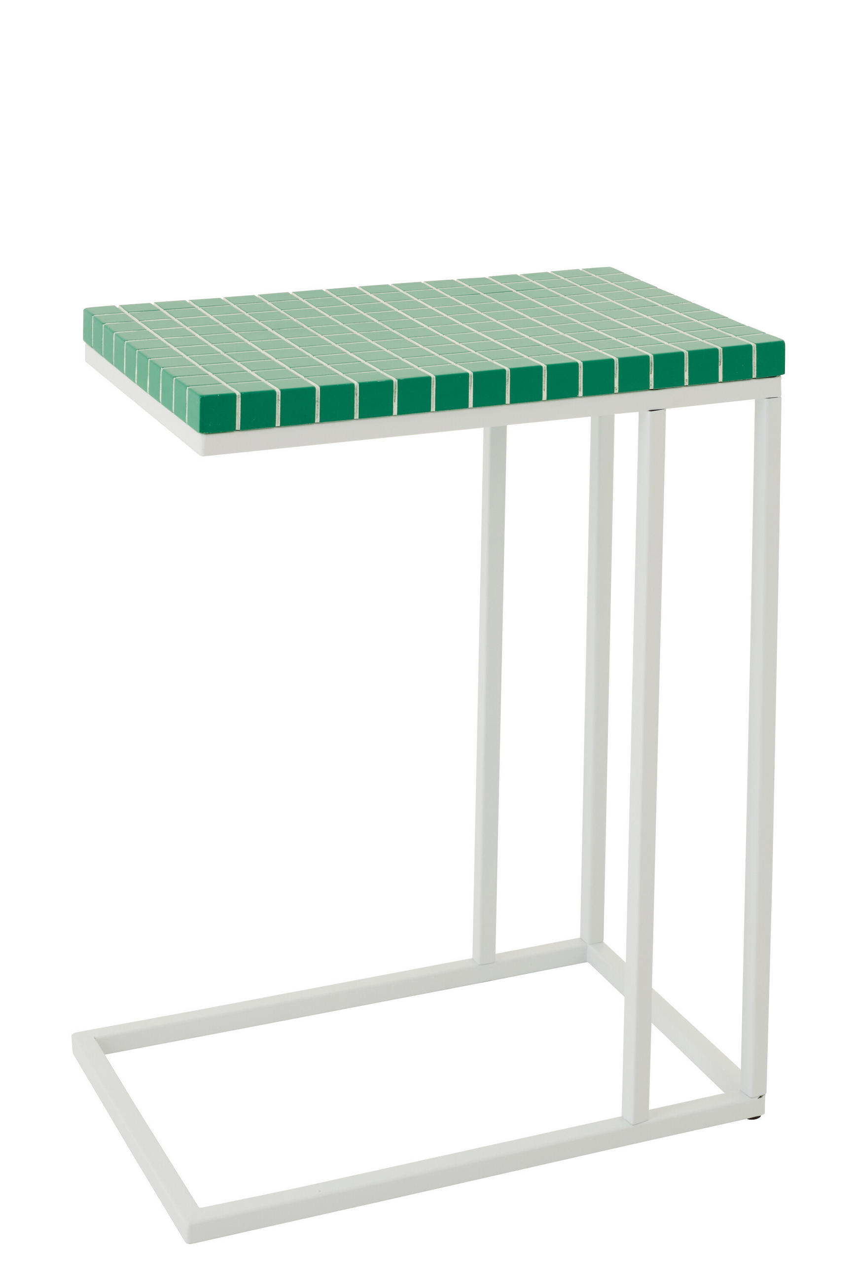 BEISTELLTISCH RECHTECKIG Grün - Grün, Metall (47.5/29.5/60.5cm) - J-Line