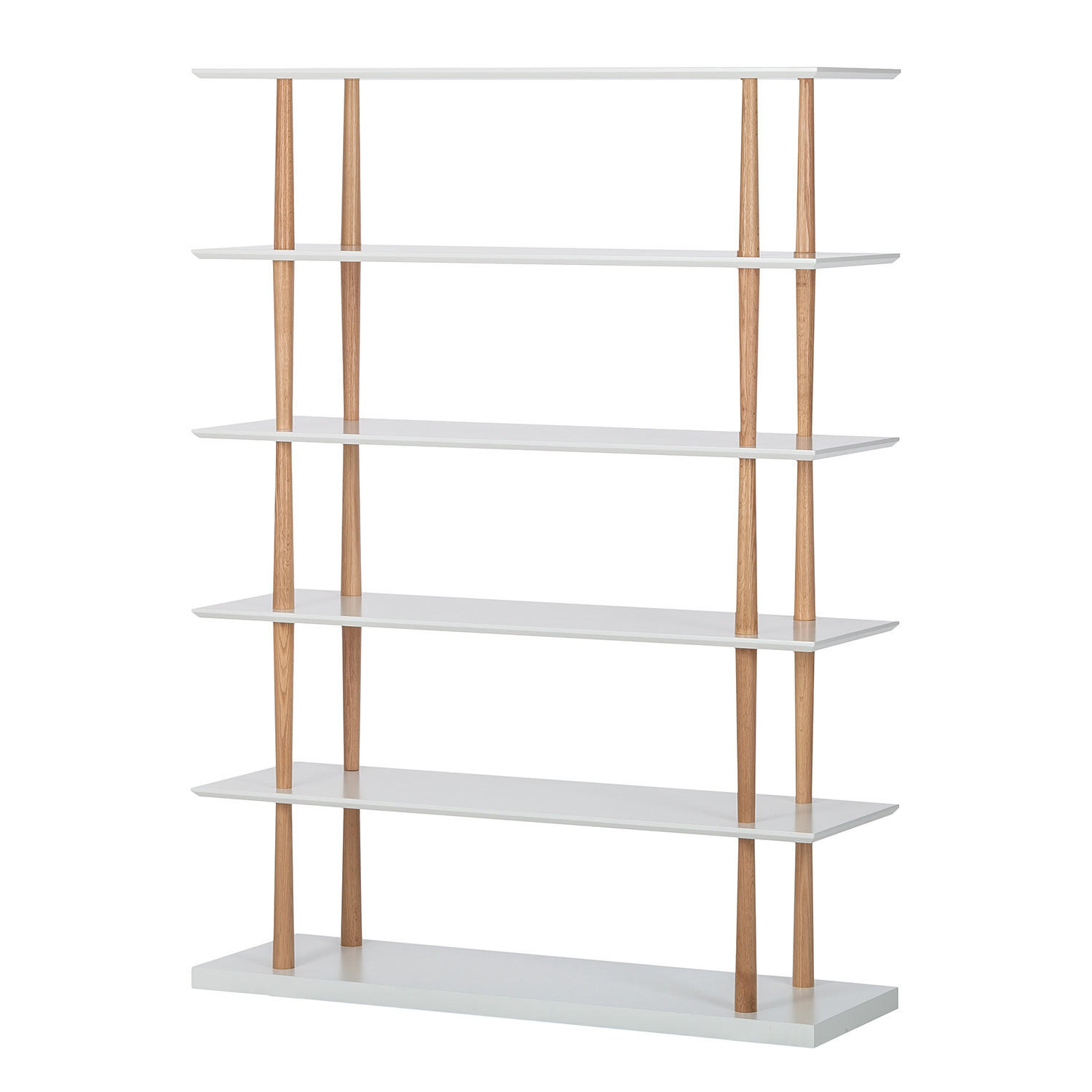 REGAL - Weiß, Holz (120/168/39cm) - home24