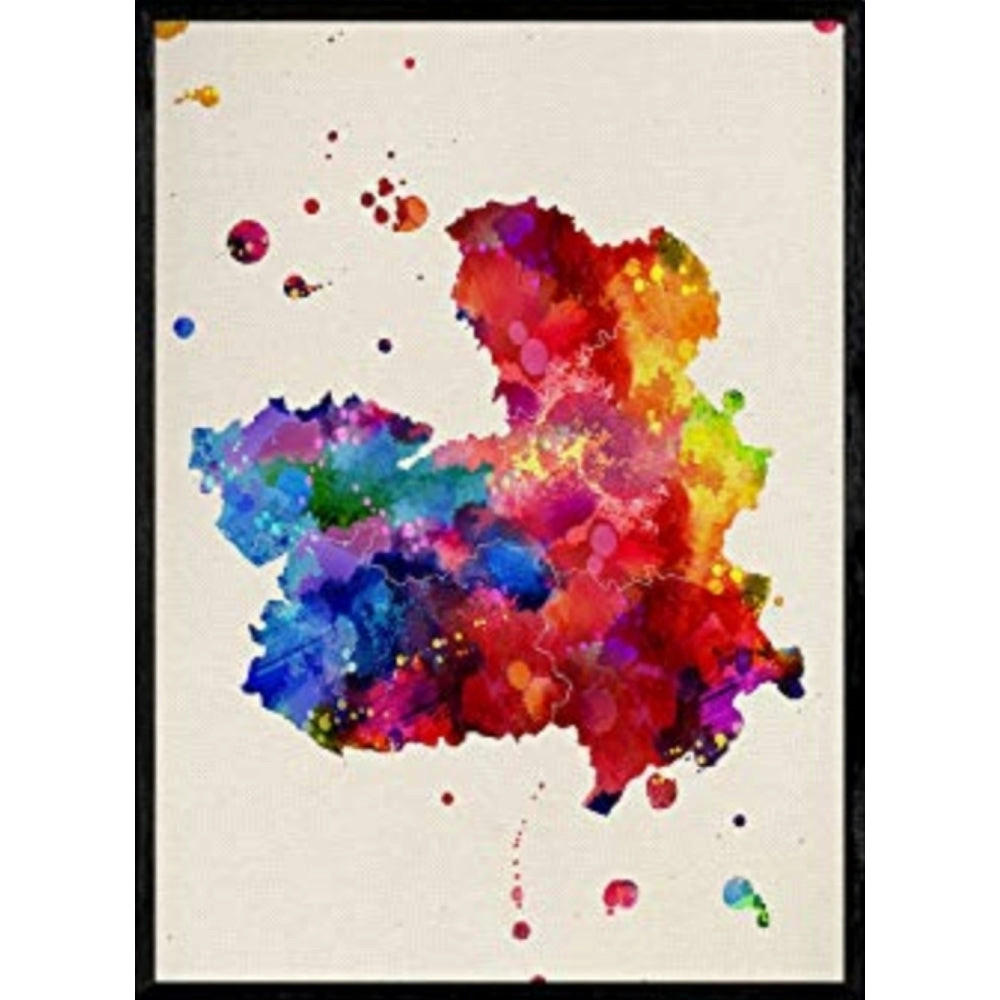 POSTER Castilla La Mancha A4 Rahmenlos - Klar, Papier (29.7/5/21cm) - Nacnic