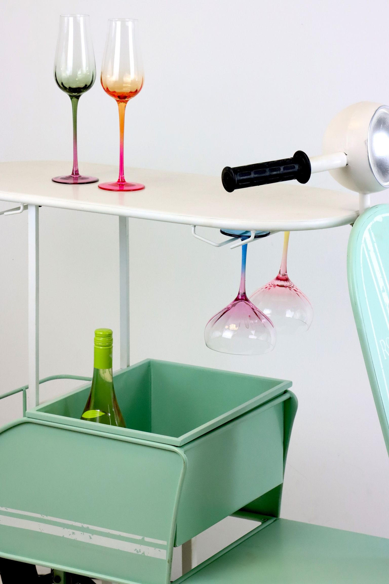 ROLLERBAR Happy Hour grün - Grün, Metall (52/105/121cm) - FURNARO