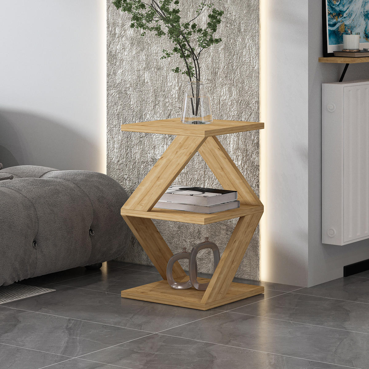 BEISTELLTISCH Tulpe Beige 91522 - Beige, Holzwerkstoff (30/29/50cm) - moebel17