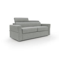 SCHLAFSOFA Avalon - Hellgrau, Textil (220/100/95cm) - Divani.store