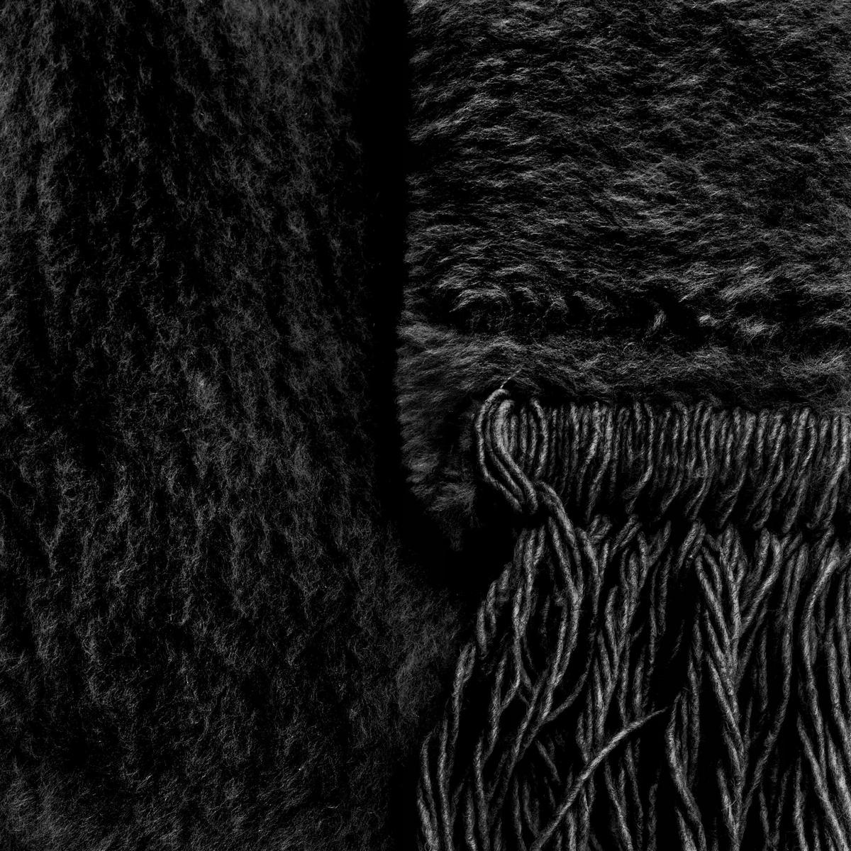 BETTDECKE, 2 x 1.5 m, Schwarz - Schwarz, Textil (150/200cm) - KADAX