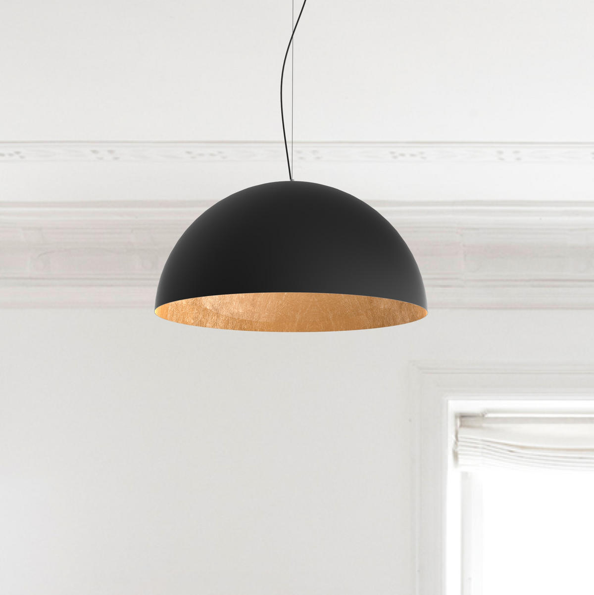 HÄNGELEUCHTE - Goldfarben, Metall (60/60/30cm) - Lumicom