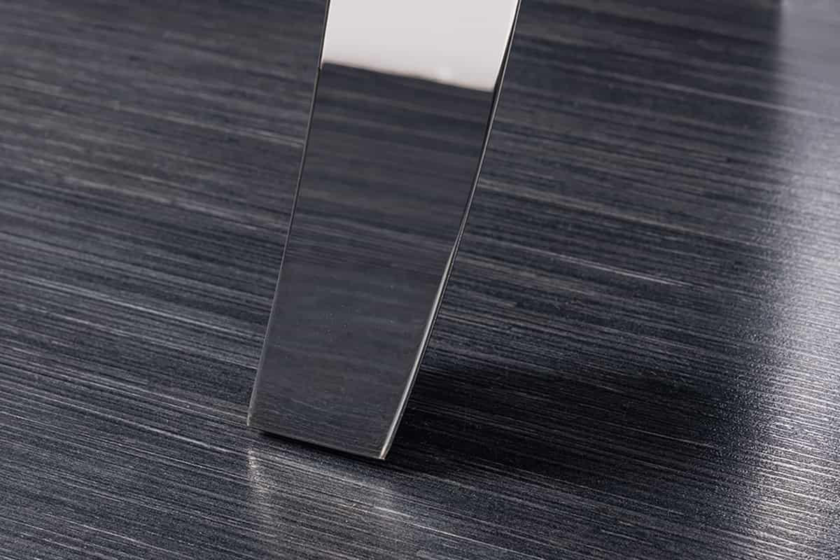 COUCHTISCH MODERN BAROCK Stein Schwarz 100 cm - Silberfarben/Schwarz, Stein/Metall (60/100/45cm) - riess-ambiente