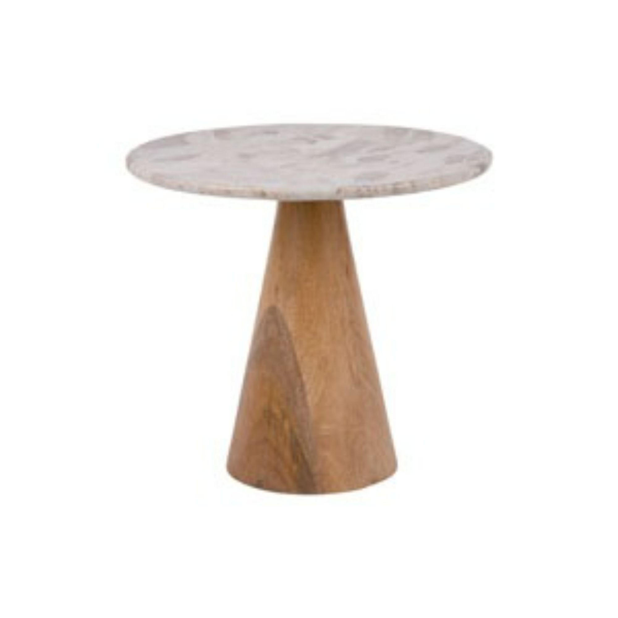 BEISTELLTISCH Force Wide Braun 50/50/38 cm - Braun, Stein (50/50/38cm) - Leitmotiv