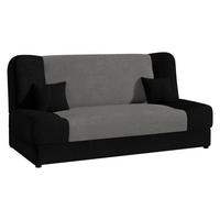 CANAPEA EXTENSIBILA Jonas Style - antracit, material textil/lemn (195/86/87cm)