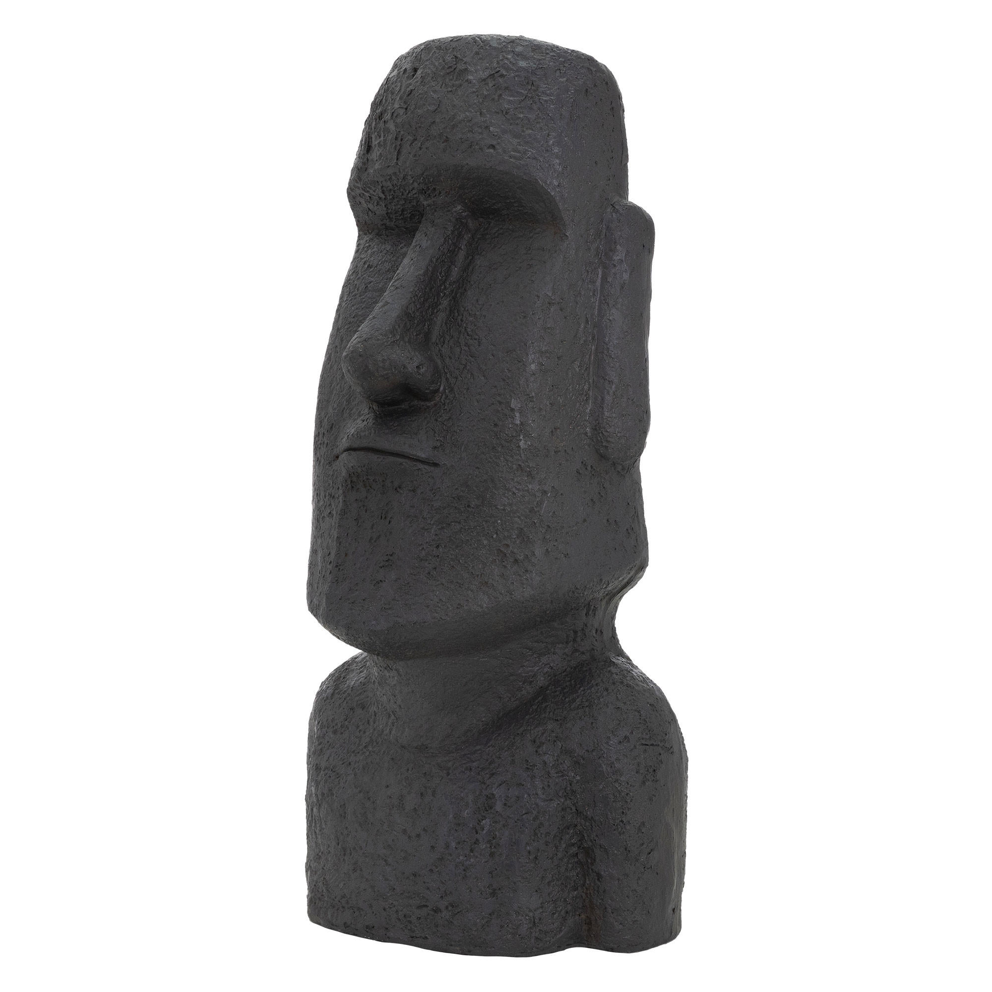 ECD-Germany SOCHA MOAI RAPA NUI, výška 78 cm, antracitová, z polyresinu