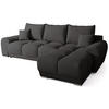 ECKSOFA Nubes mit Schlaffunktion Graphite - Anthrazit/Silberfarben, Kunststoff/Textil (290/180cm) - Bromarkt