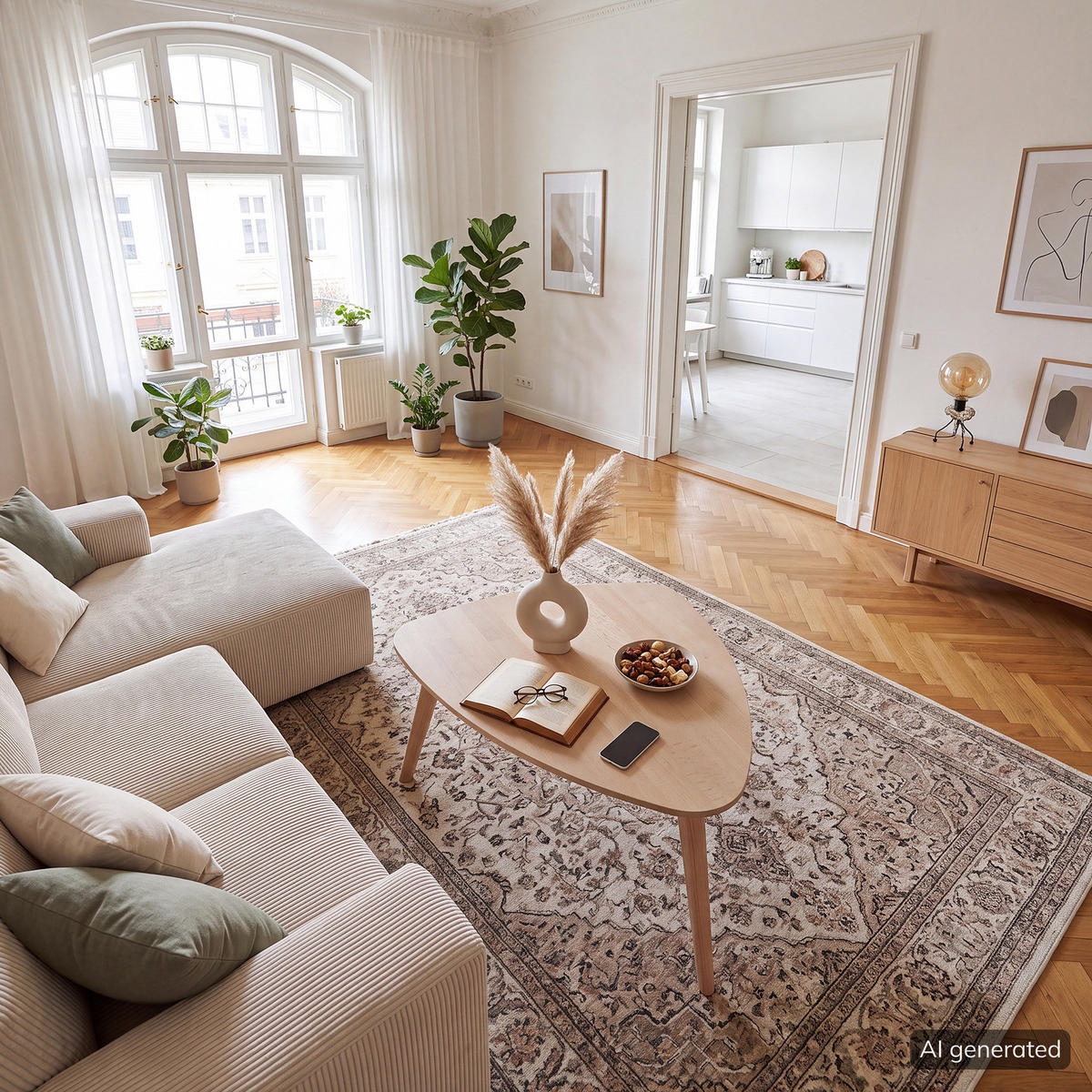 COUCHTISCH - Massivholz - Buchefarben, Holz/Buchenholz (50/70/36cm) - home24