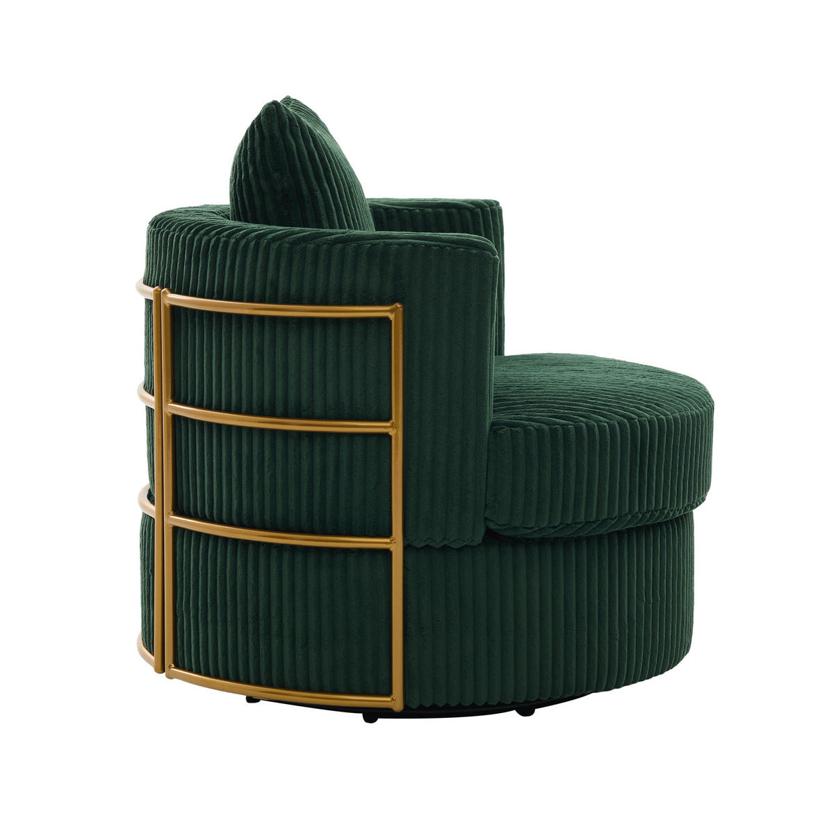 SESSEL DE-33906 360° drehbar mit Stauraum Dunkelgrün - Grün, Metall (76/78/79cm) - ComfortXL