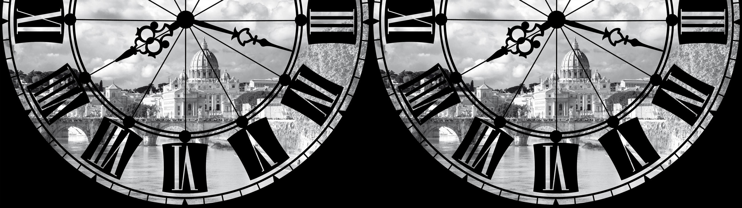 SELBSTKLEBENDE Tapetenbordüre Rom 14 x 500 cm - Schwarz, Papier (500/14cm) - Sanders & Sanders