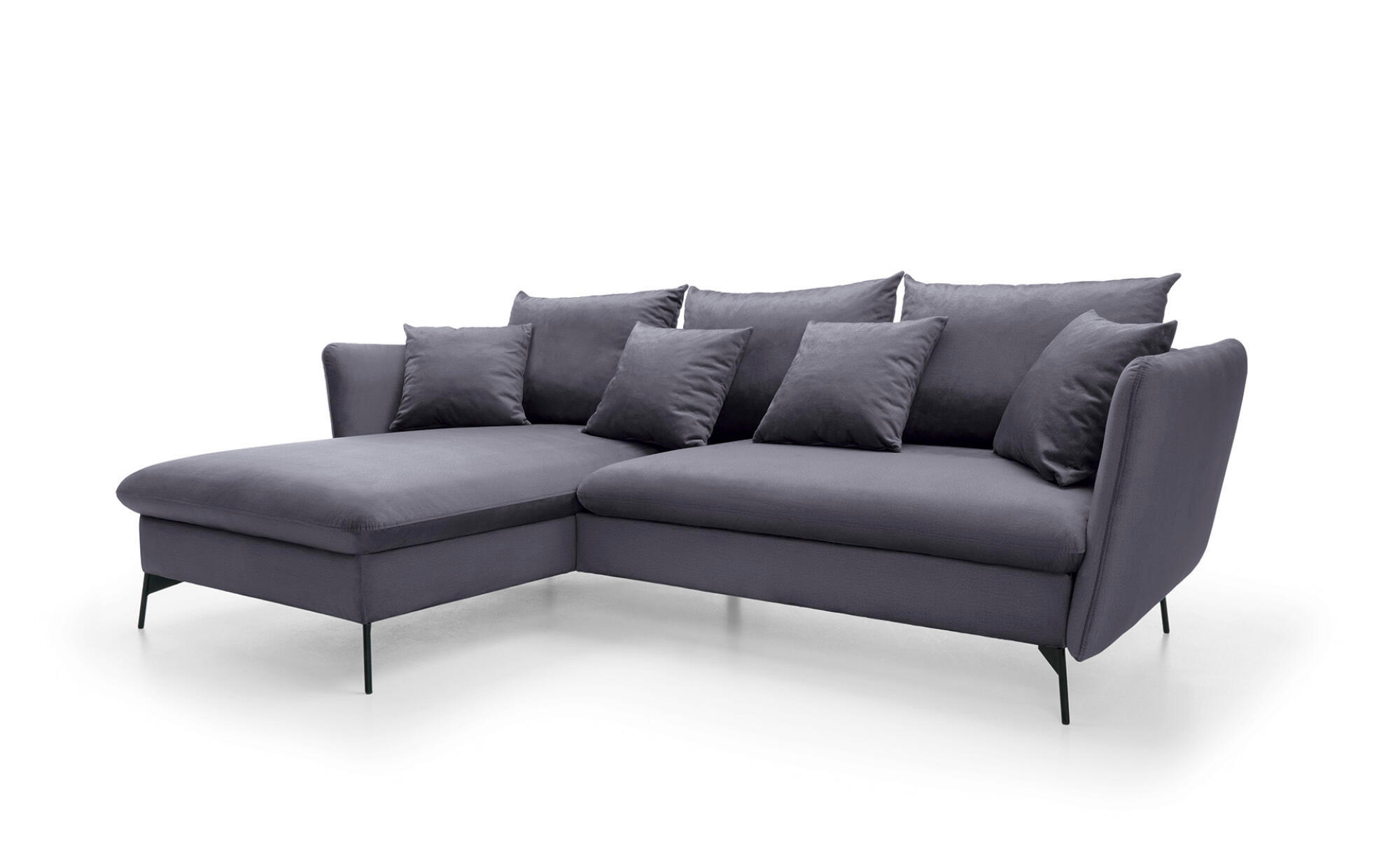 ECKSOFA VITON Grau 258x167x91 cm - Grau, Textil (258/167cm) - FURNLUX