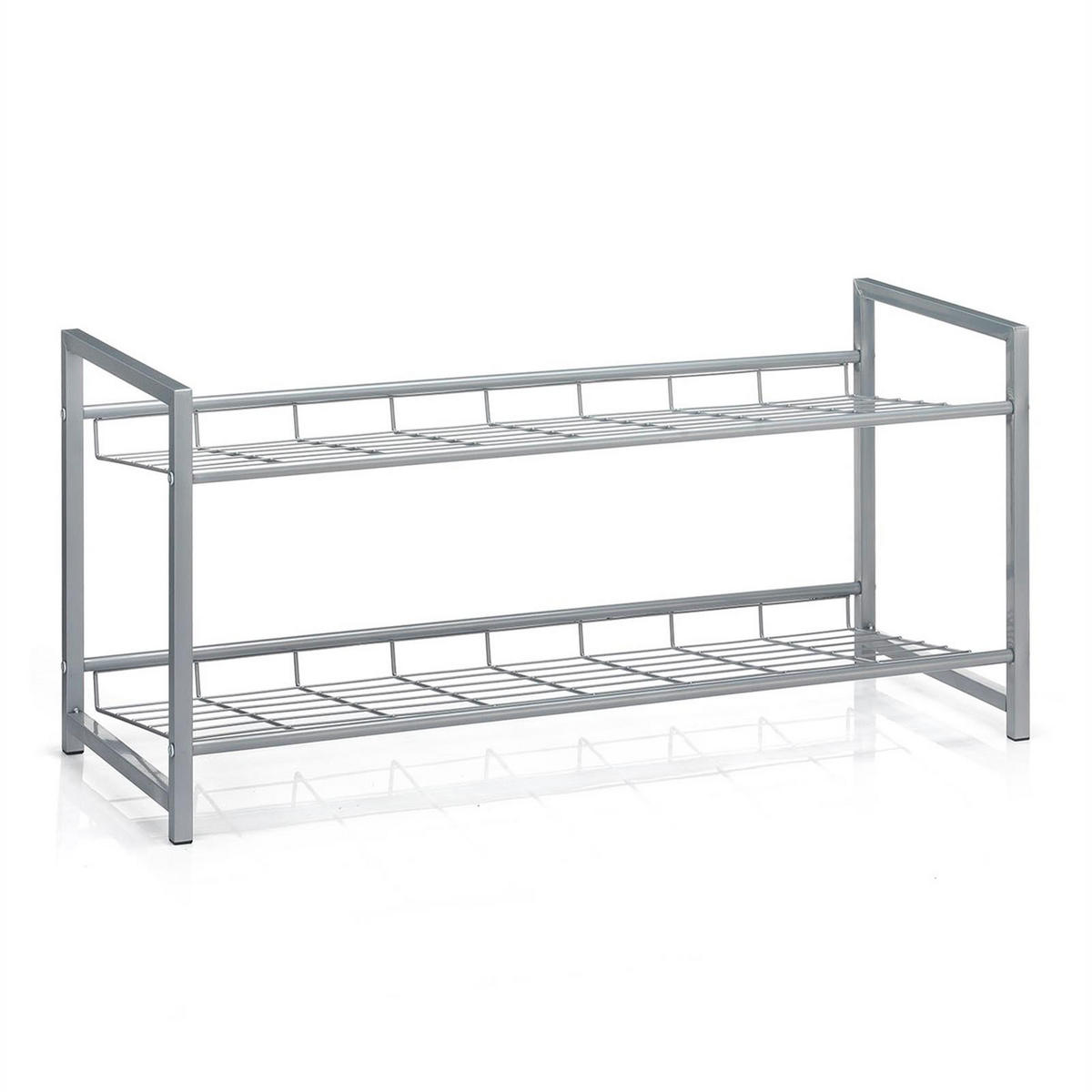 SCHUHREGAL SYSTEM - Silberfarben, Metall (81/38/30cm) - CARO-Möbel