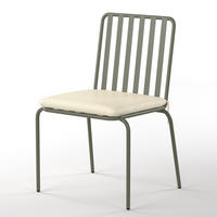 GARTENSTUHL - 2er-Set - Stahl - Salbeigrün, Textil/Metall (54/87/57cm) - home24