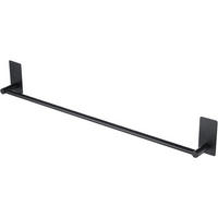 HANDTUCHSTANGE ohne Bohren 60 cm Schwarz Matt - Schwarz, Metall (5.6/8.9/66cm)