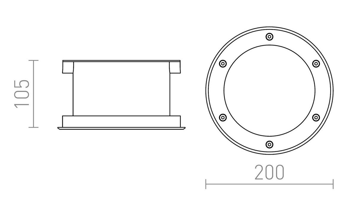 AUSSENLEUCHTE TERRA Edelstahl 20 W IP65 - Edelstahlfarben, Metall (20/20/20cm) - Rendl