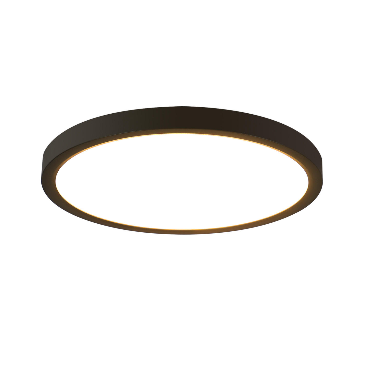 LED-DECKENLEUCHTE Dorian 23/23/3 cm - Schwarz, Kunststoff (23/23/3cm) - ZMH