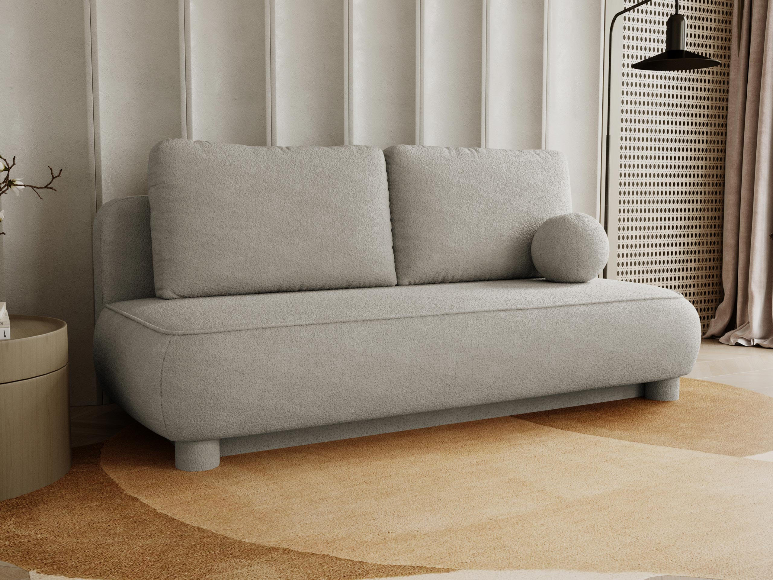 SCHLAFSOFA Gaja - Hellbraun, Holz/Textil (209/96/96cm) - MIRJAN24