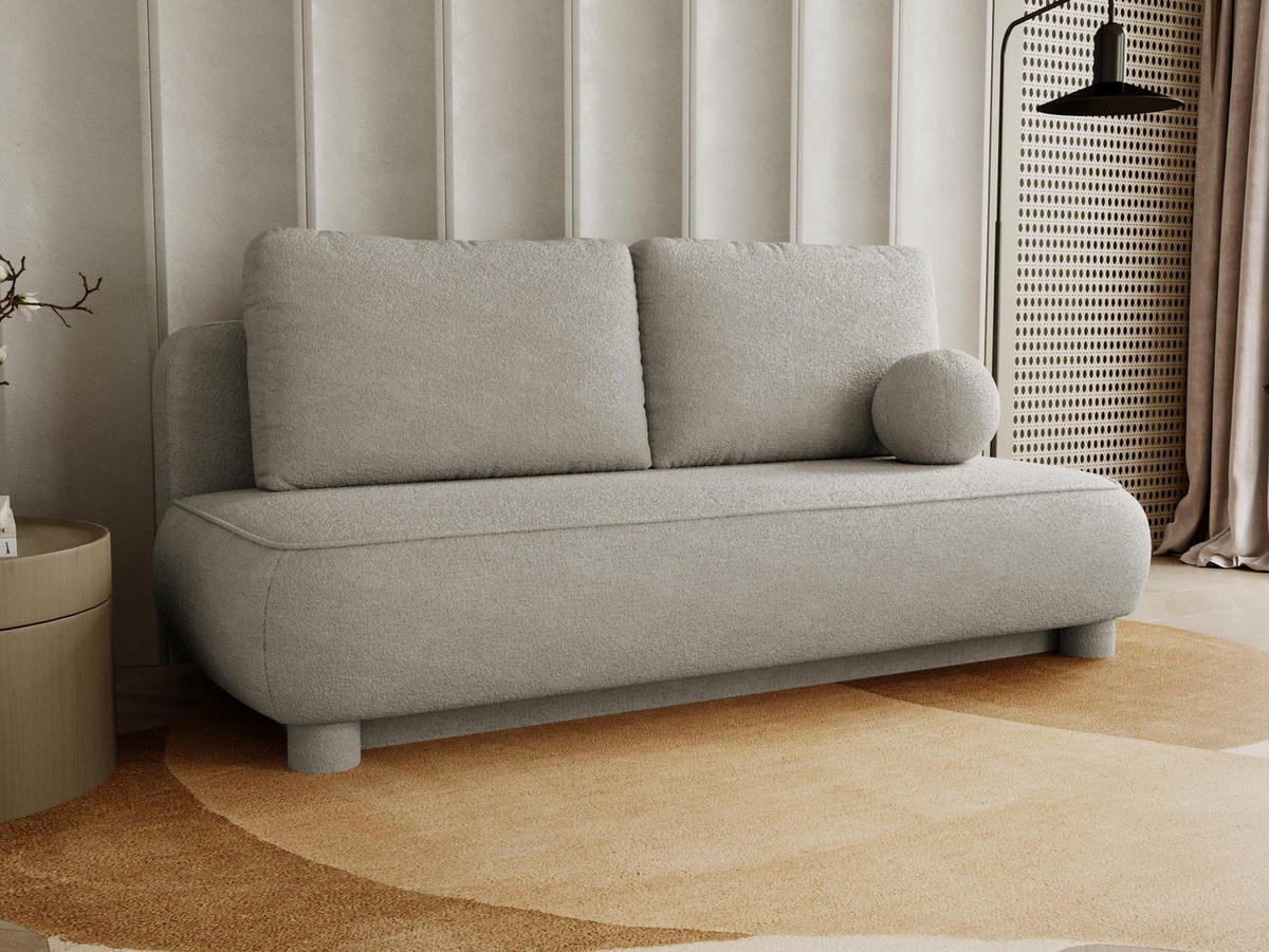 SCHLAFSOFA Gaja - Hellbraun, Holz/Textil (209/96/96cm) - MIRJAN24