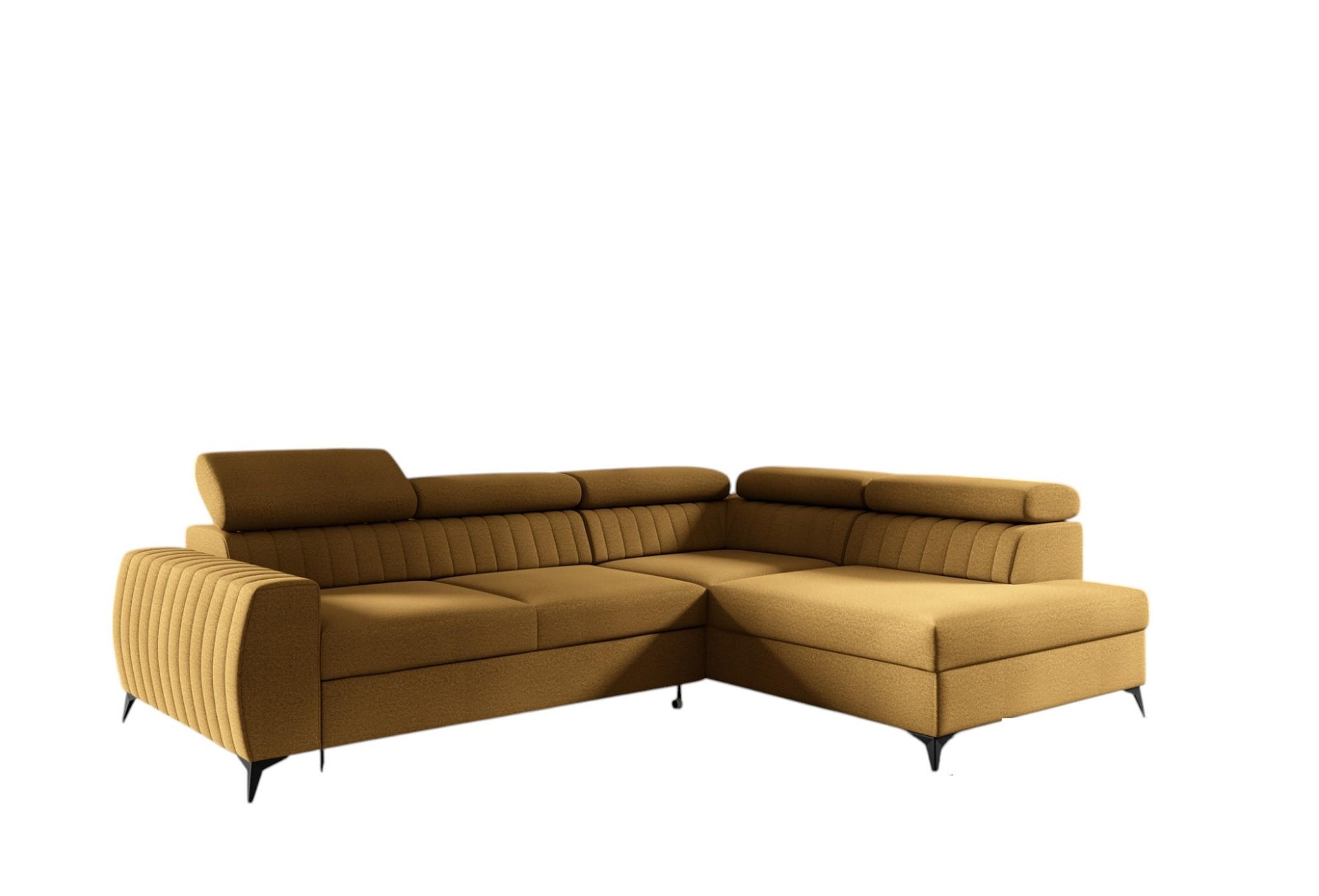 ECKSOFA Toronto - Gelb, Holzwerkstoff/Textil (270/200cm) - Fun Möbel