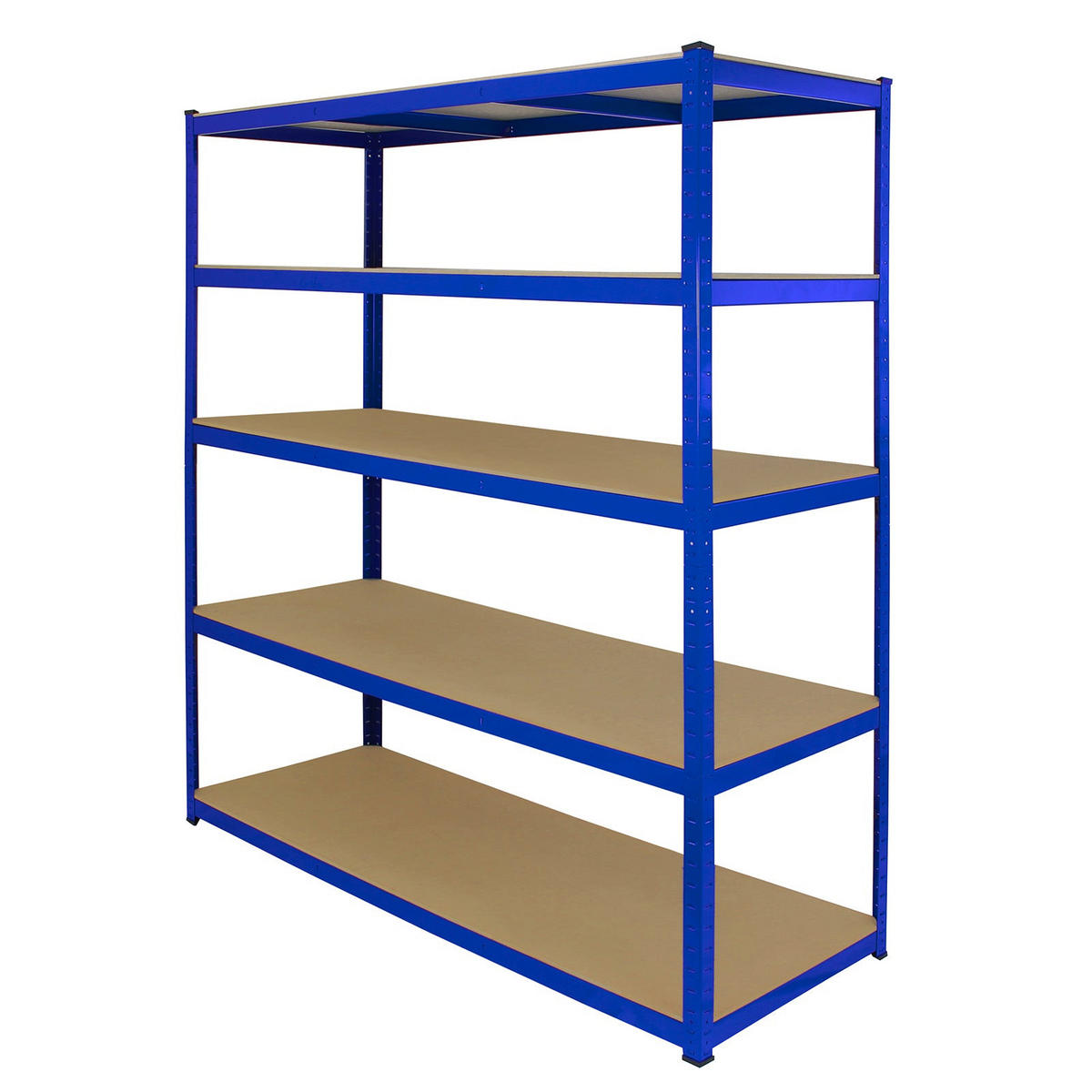 LAGERREGAL 5 x Extra breite T-Rax 180cm x 160cm x 60cm - Blau - Blau, Metall (160/180/60cm) - Monstershop