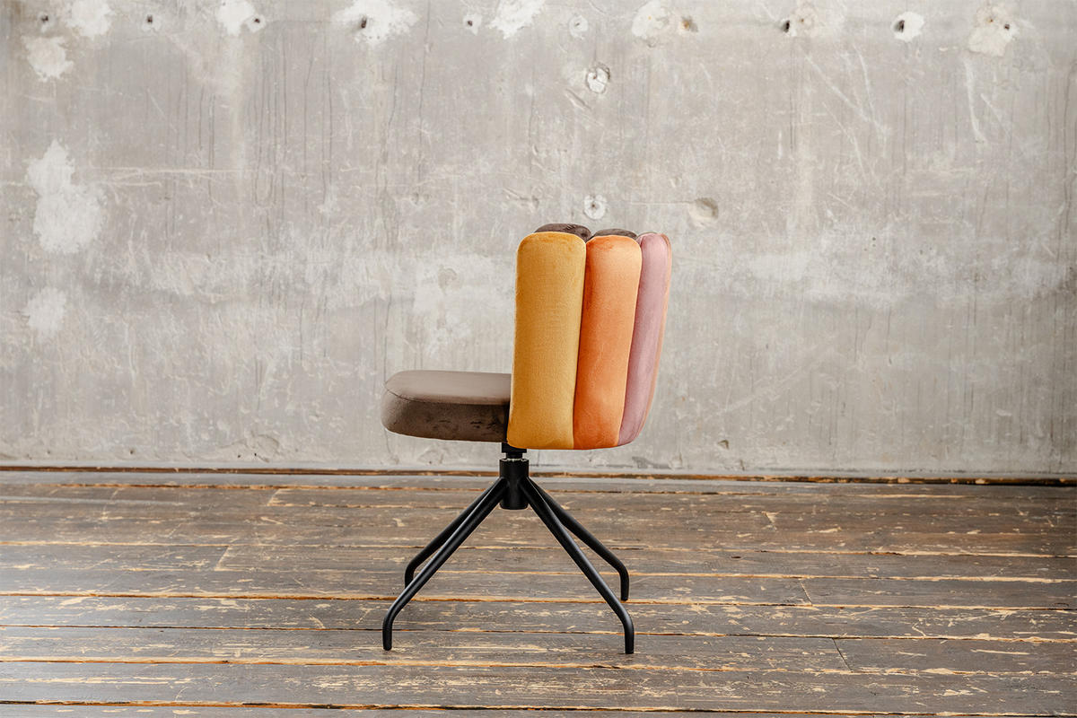 ESSZIMMERSTUHL JADA Braun Velvet Drehbar (360°) - Dunkelbraun/Braun, Kunststoff/Textil (58/79/55cm) - KAWOLA