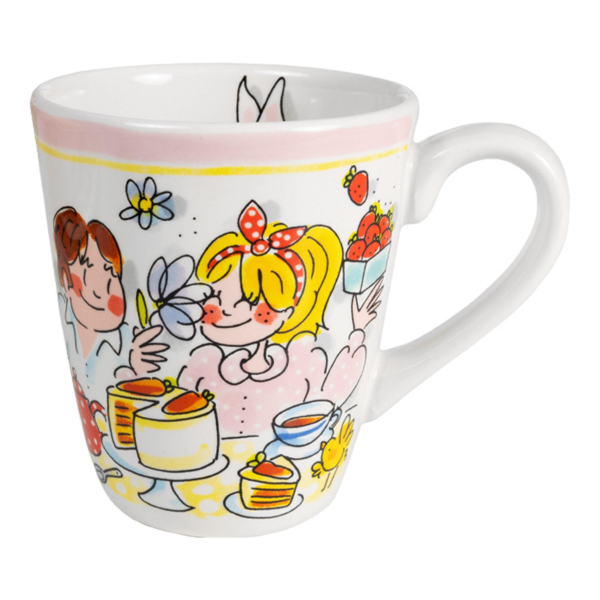 BECHER Happy Easter in Bunt - 350 ml - Multicolor, Keramik (0.35L) - Blond Amsterdam