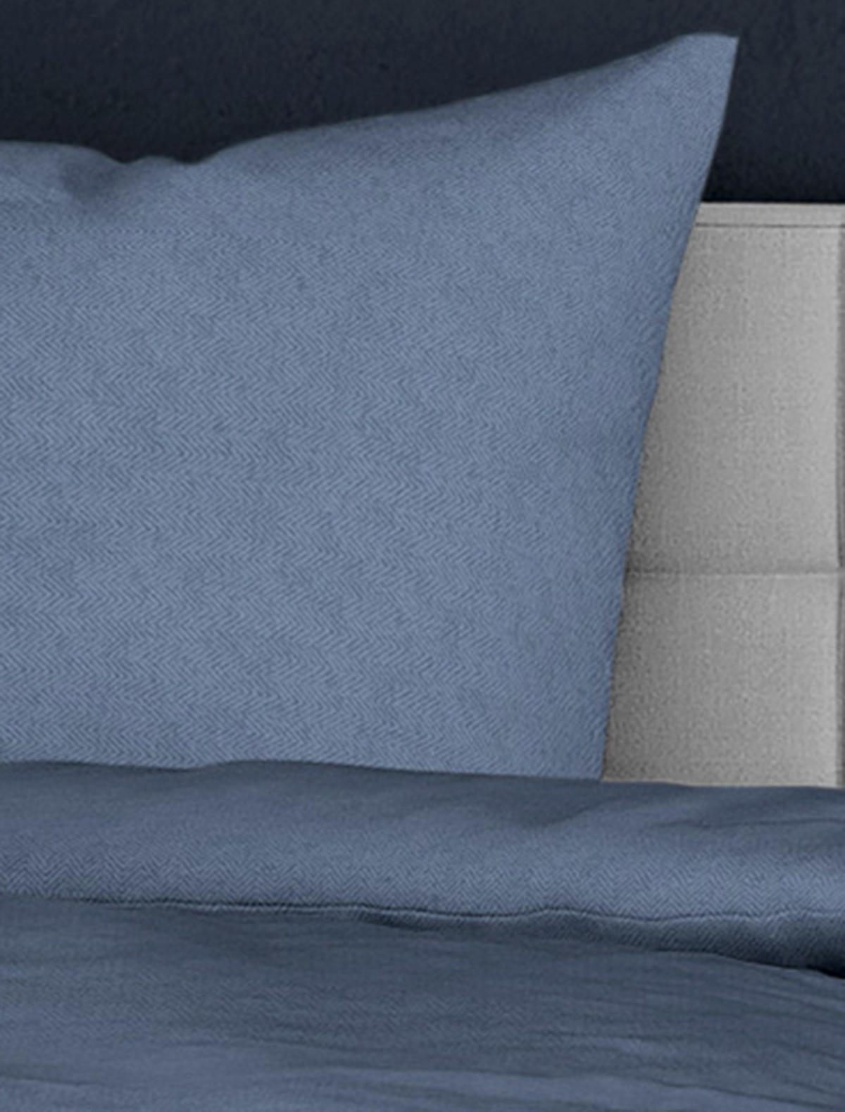 BETTWÄSCHE Biber 3292 - Blau, Textil (155/220cm) - Bierbaum