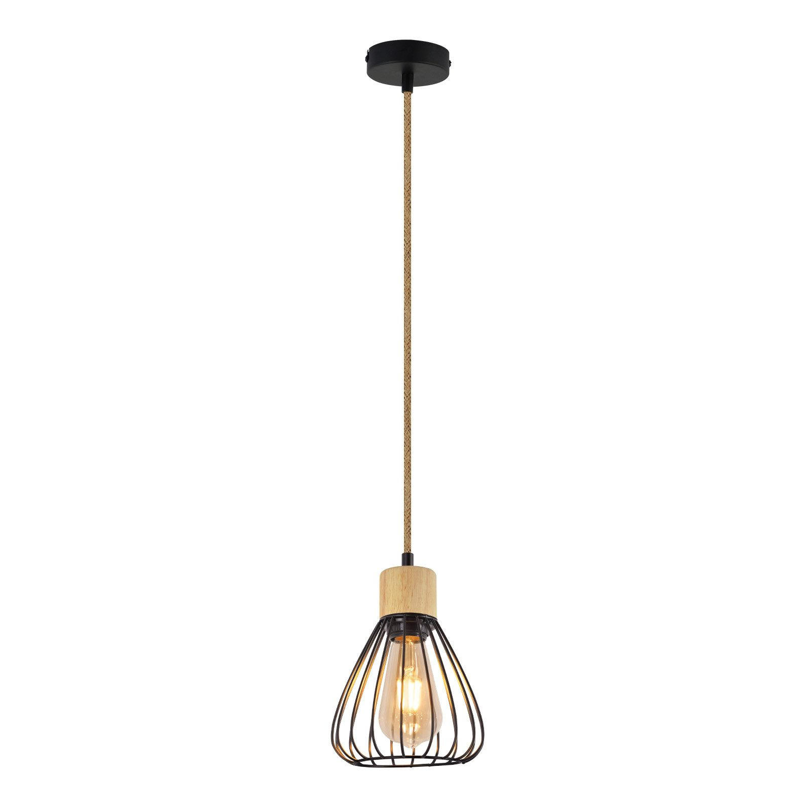 PENDELLEUCHTE Yaindl 15.5/10/142cm - Eschefarben, Metall (15.5/10/142cm) - Nettlife