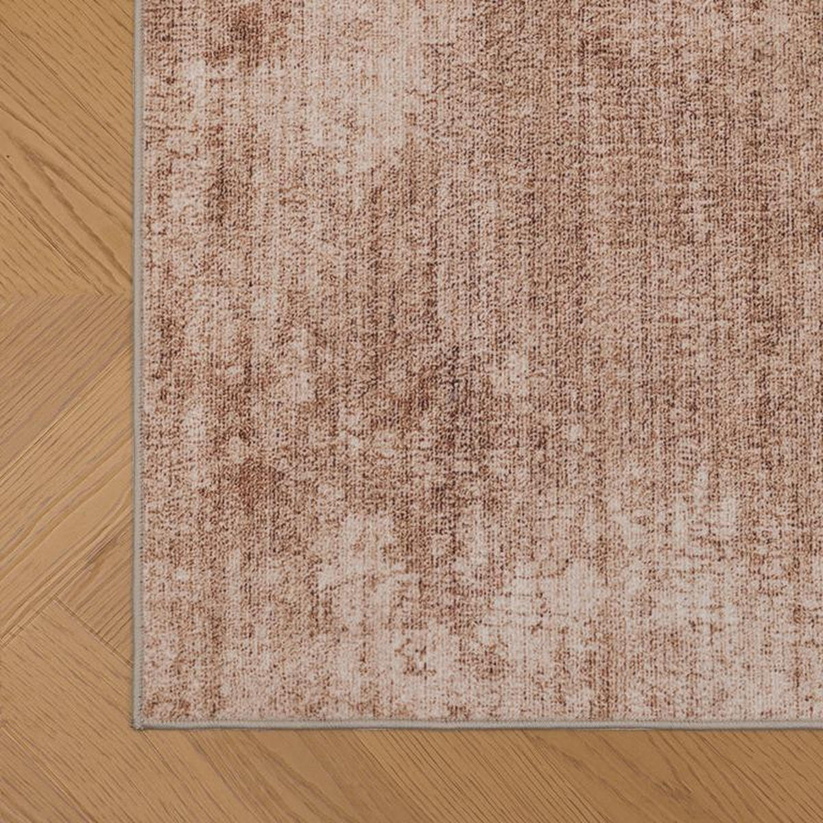 TEPPICH waschbar Flanel Beige/Braun 120x170 cm - Multicolor, Textil (120/170cm) - Vercai Rugs