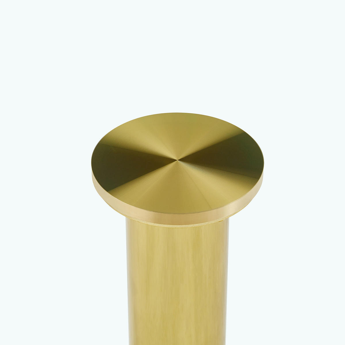 COUCHTISCH DE-37356 rund mit Glasplatte und Metallgestell Gold - Goldfarben, Metall (70/70/45cm) - ComfortXL