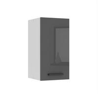 HÄNGESCHRANK SG 30 cm, mit 1 Tür, Silber Hochglanz - Silberfarben, Holz (30/58/29.6cm) - B BELINI GROUP