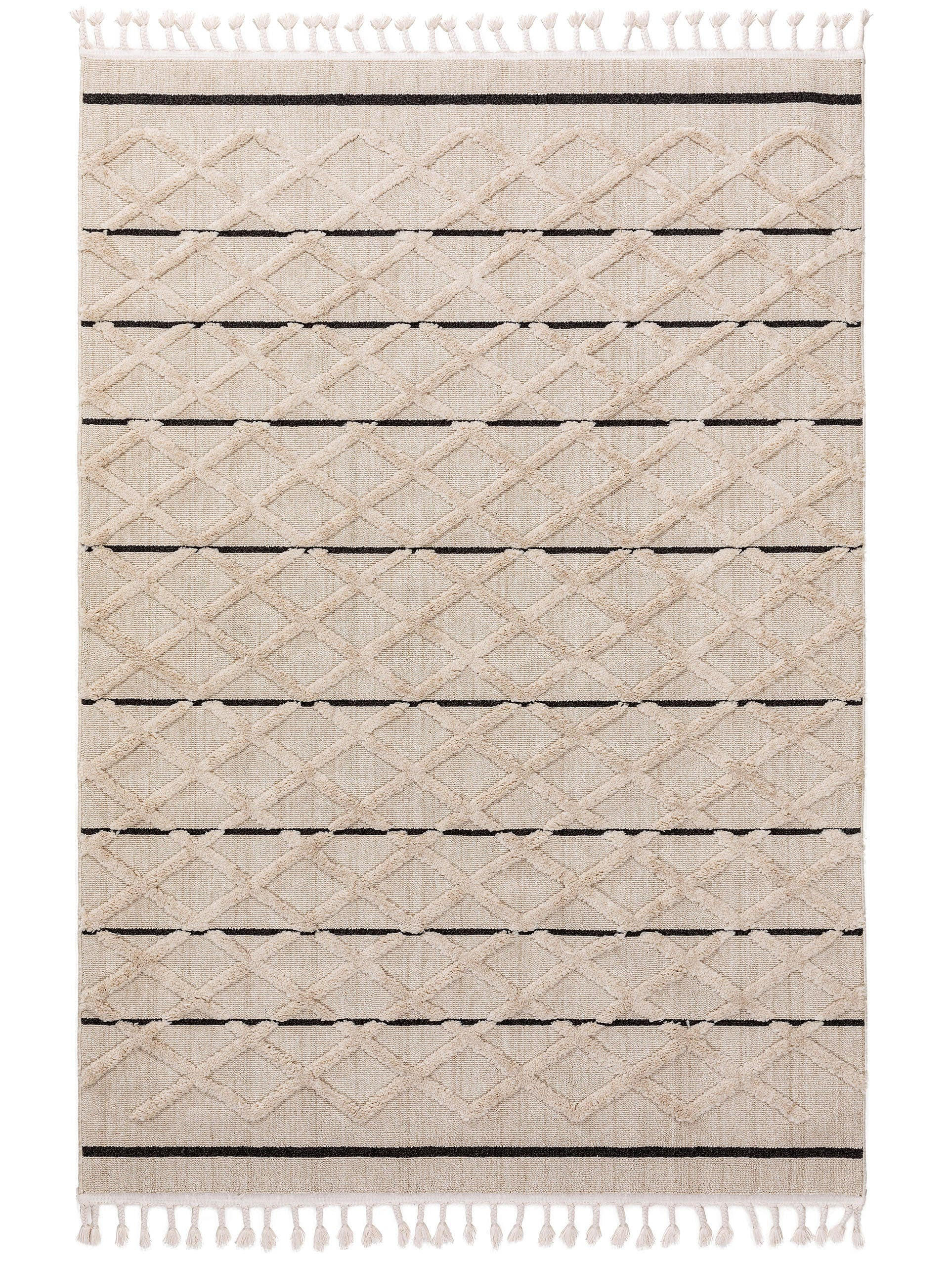 TEPPICH Oyo Cream 200x290 cm - Creme, Textil (200/290cm) - benuta Pop