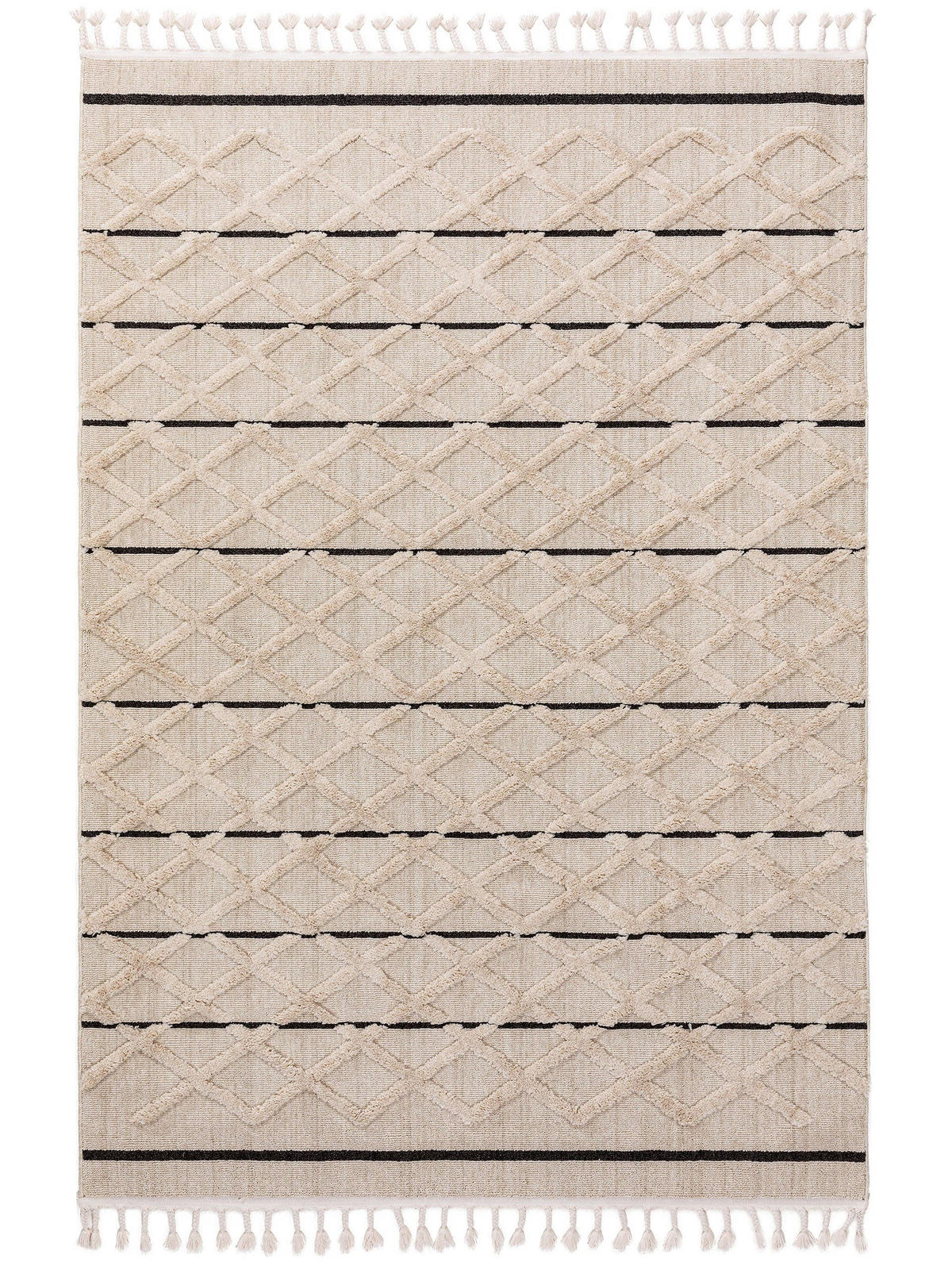 TEPPICH Oyo Cream 200x290 cm - Creme, Textil (200/290cm) - benuta Pop