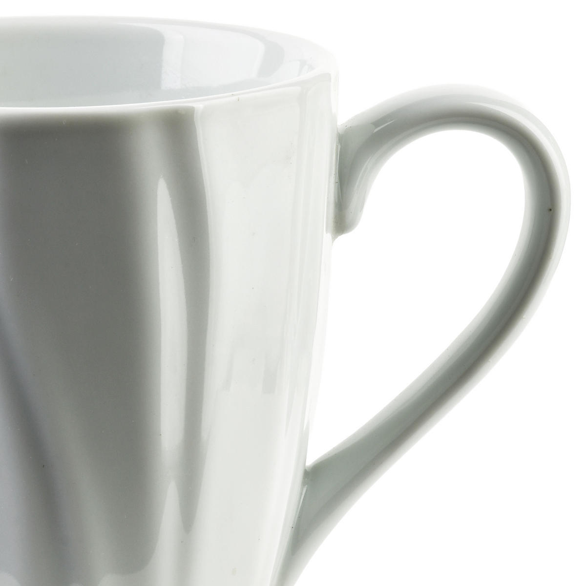 BECHER Basic weiß 9.5/13.5/11 cm Porzellan - Weiß, Keramik (0.45L) - Mondex
