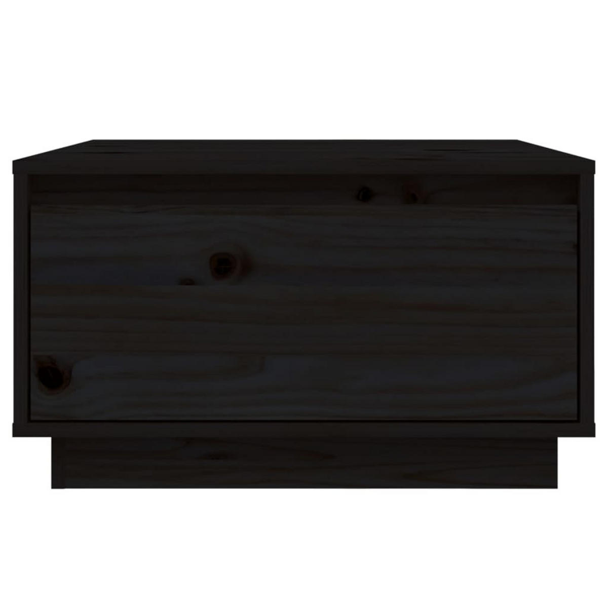 COUCHTISCH Schwarz 55x56x32 cm Massivholz Kiefer - Schwarz, Holz (55/56/32cm) - furnicato