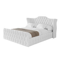 POLSTERBETT mit Bettkasten, Fußteil und Lattenrost, Boxbett ohne Matratze - MODY-Z 180x200 Weiß - Weiß, Holzwerkstoff/Textil (180/200cm) - ALTDECOR