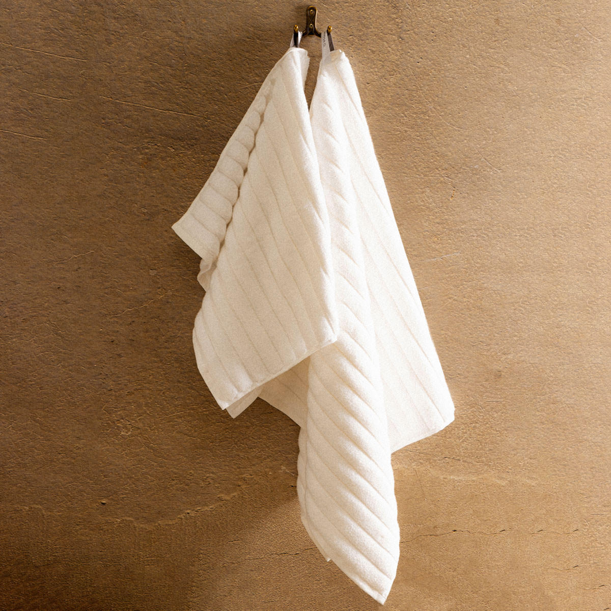 BADETUCH Astri weiß 50/90 cm - Weiß, Textil (50/90cm) - Homla