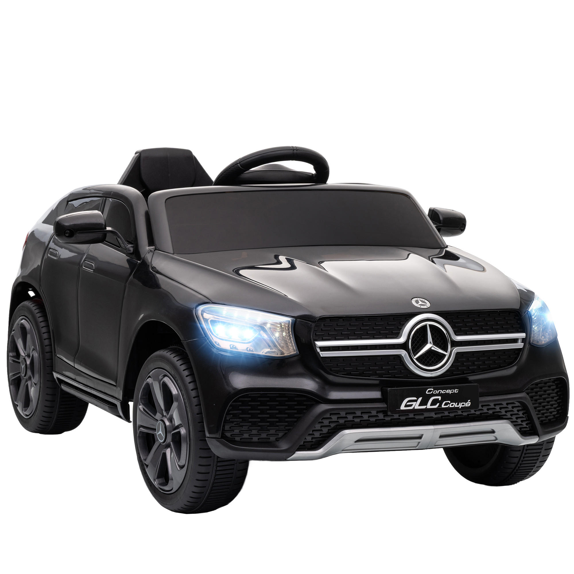ELEKTRO-KINDERAUTO DE-13076 Sanftanlauf Schwarz - Schwarz, Kunststoff (105/68/50cm) - ComfortXL