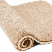 BADEZIMMERTEPPICH Mikrofaser 60 x 120 cm - Beige, Textil (60/120cm)