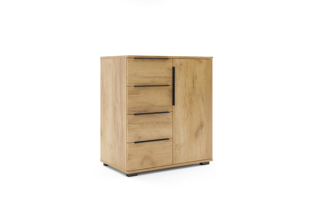 KOMMODE A2 - Craft Gold - Goldfarben, Holzwerkstoff (120/89/48cm) - BM-Möbel