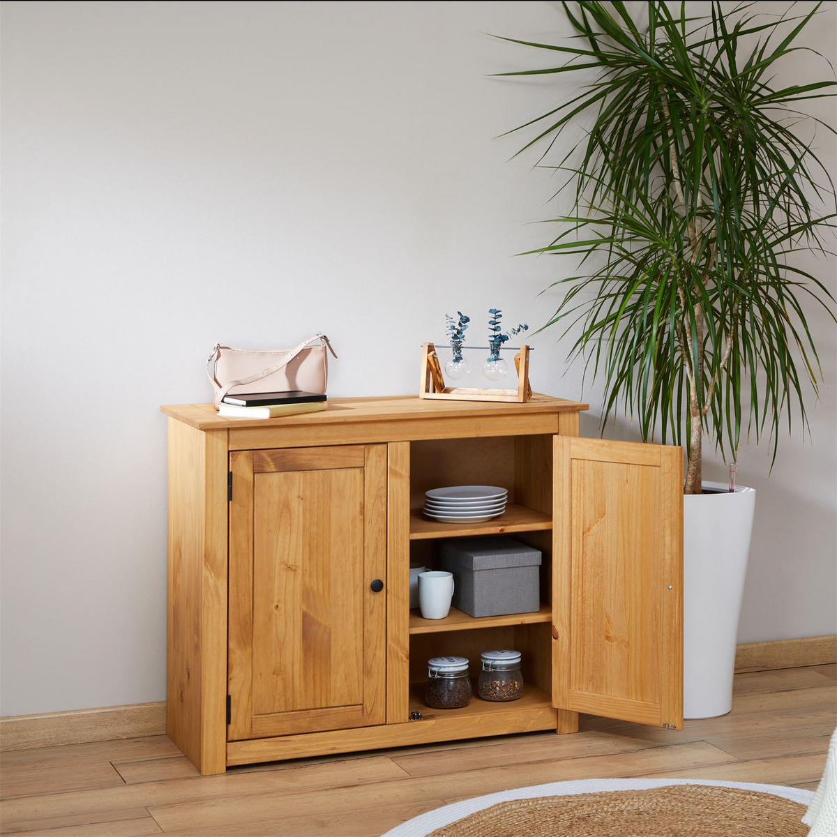 KOMMODE CANCUN - Kieferfarben, Holz (93/80/40cm) - CARO-Möbel