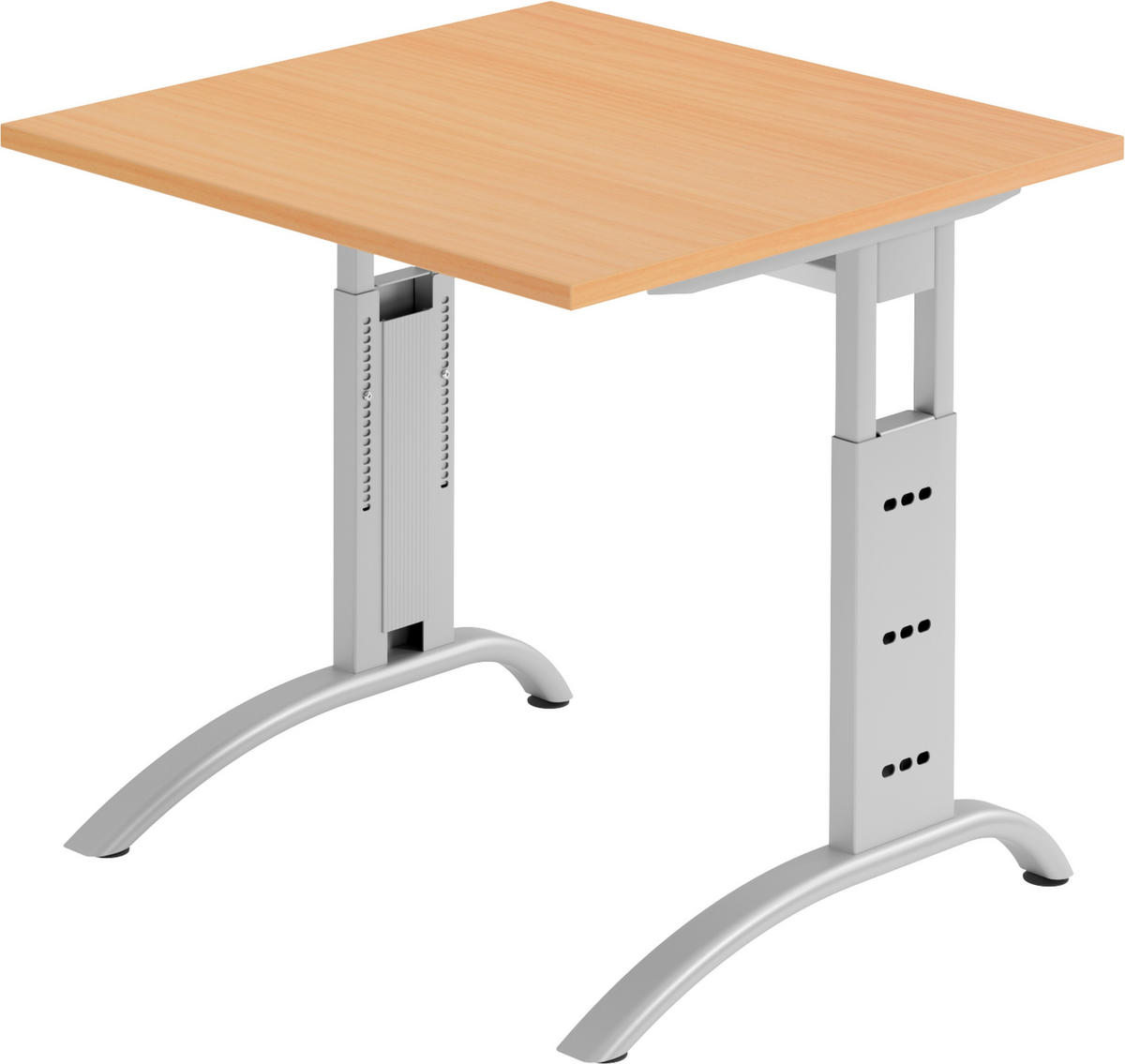 SCHREIBTISCH Serie-F 80/80/74 cm in Buchefarben - Buchefarben, Holzwerkstoff (80/80/74cm) - bümö