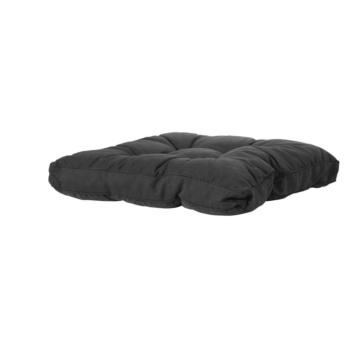SITZKISSEN Rippe 73/73 cm 2er-Set - Schwarz, Textil (73/8/73cm) - Madison