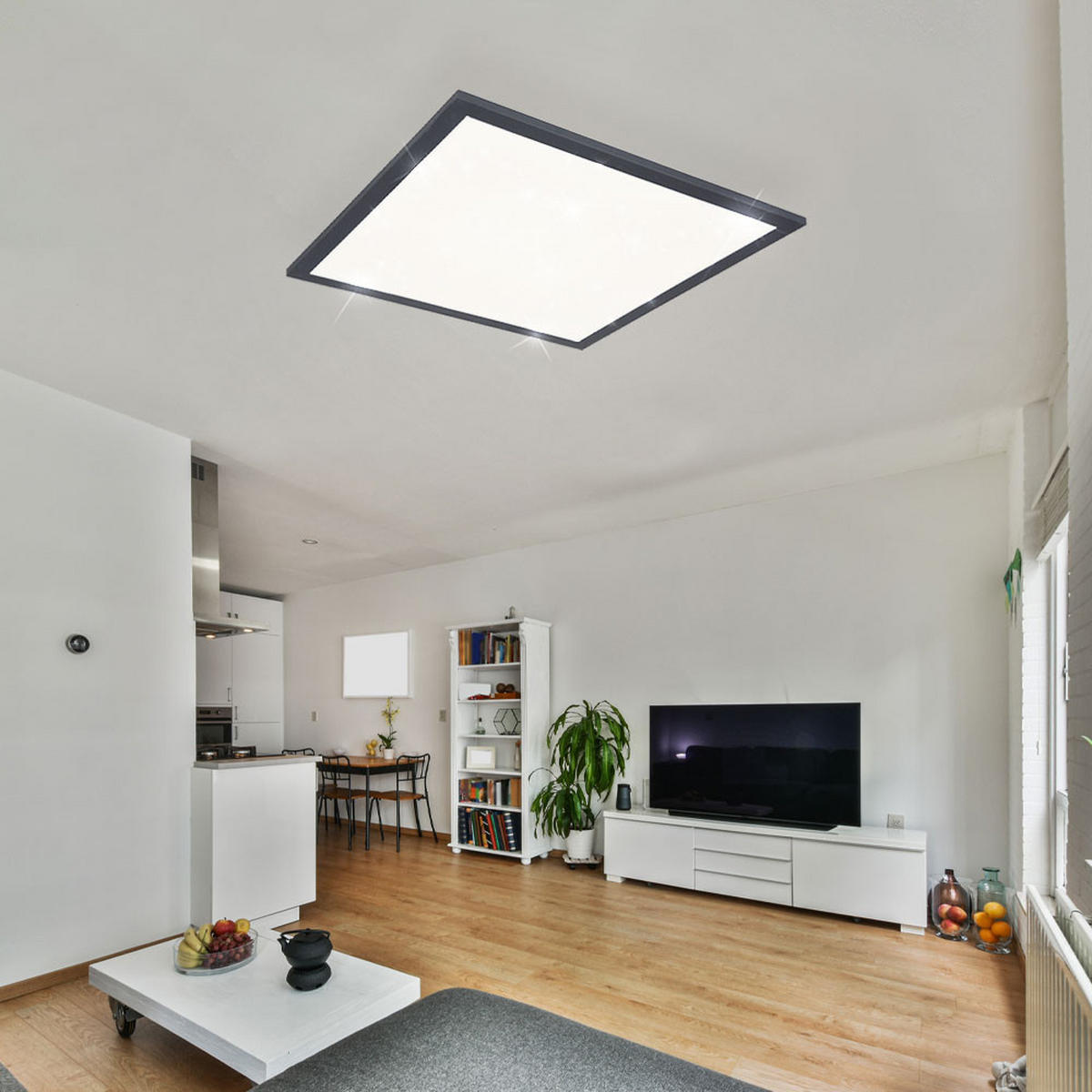 LED DECKENLEUCHTE Doro Weiß - Weiß, Metall (30/30/6cm)