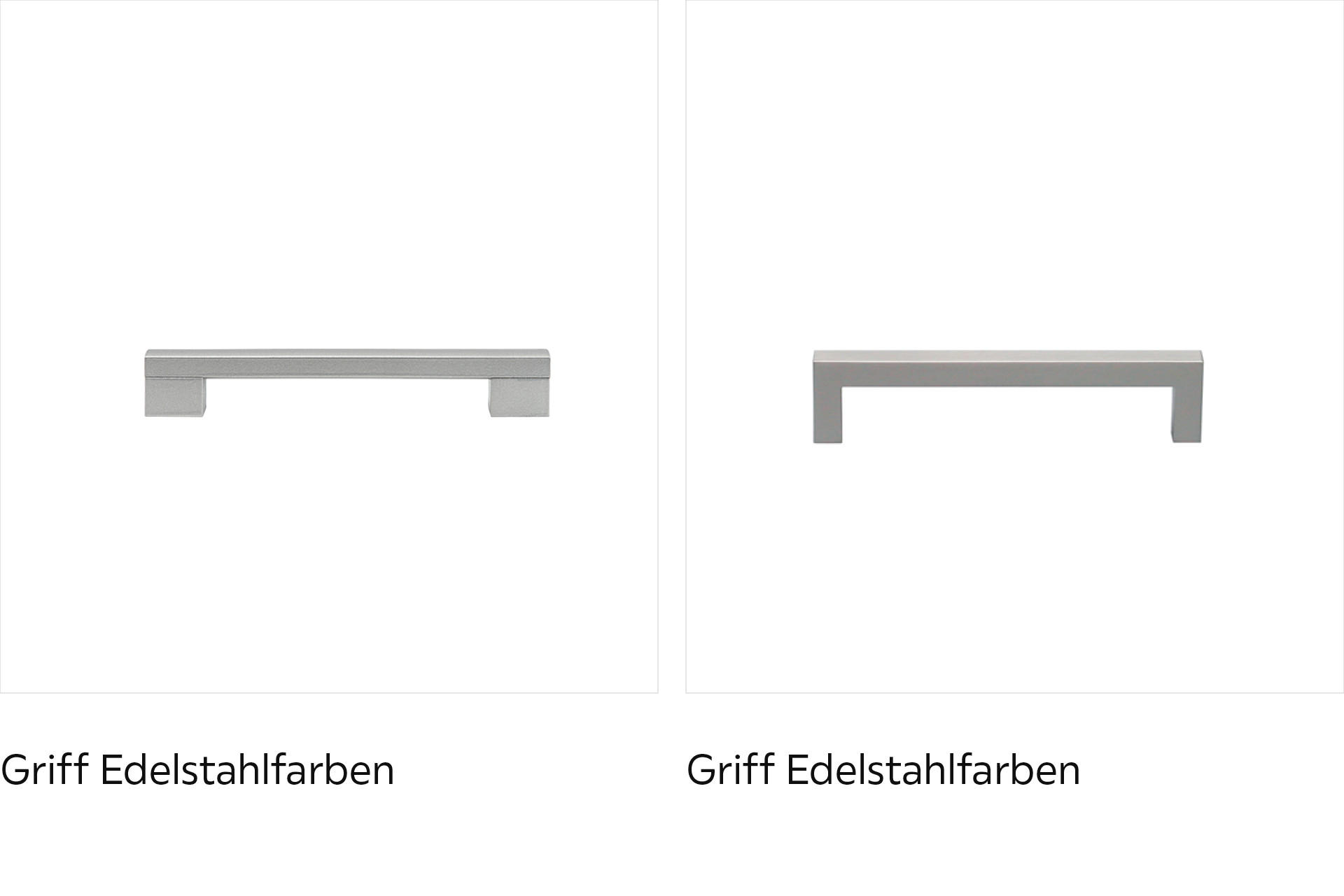 Griffe Edelstahloptik